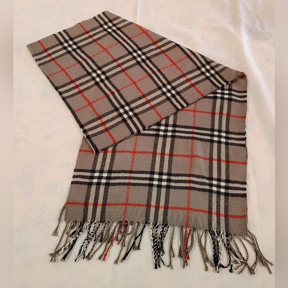 Plaid Fringe Winter Scarf Men's Women's Unisex - Picture 11 of 12